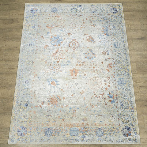 Турецкий прямой серый ковер ganje b123a